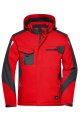 Heren Ski Jas Craftsmen James & Nicholson JN824 rood-zwart